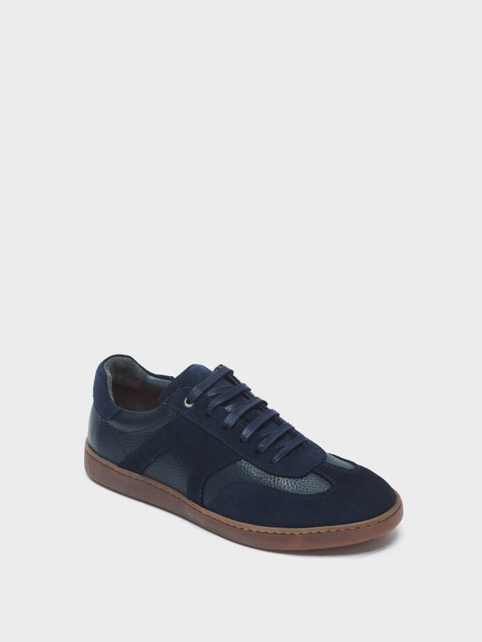 50247 ERKEK AYAKKABI SNEAKER LACİVERT SÜET - (1)