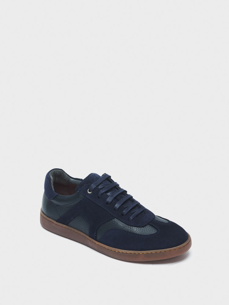 50247 ERKEK AYAKKABI SNEAKER LACİVERT SÜET - 2