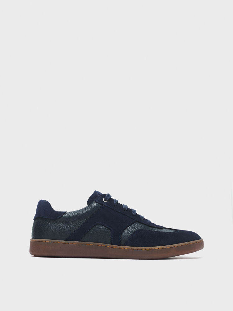 50247 ERKEK AYAKKABI SNEAKER LACİVERT SÜET - 1