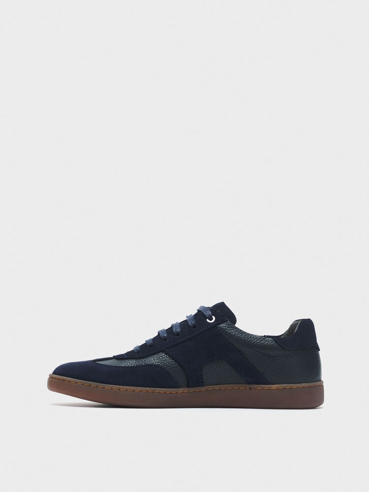 50247 ERKEK AYAKKABI SNEAKER LACİVERT SÜET - 3