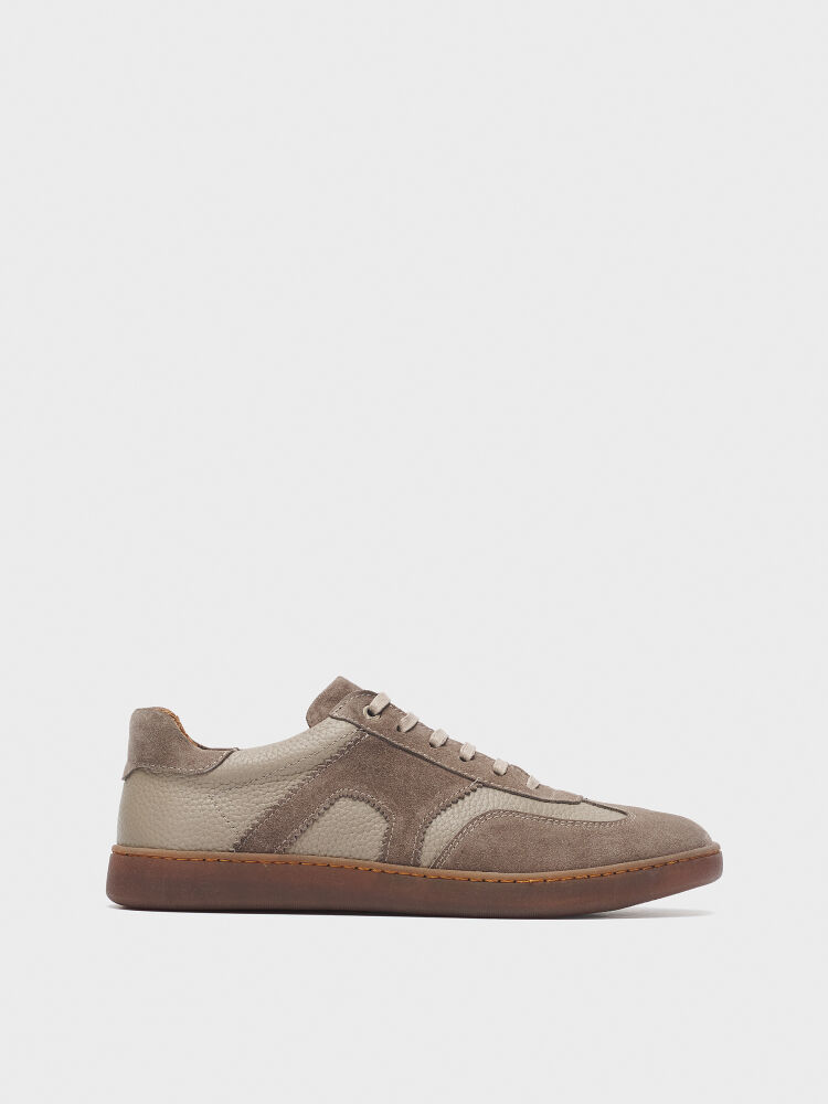 50247 ERKEK AYAKKABI SNEAKER VİZON SÜET - 1