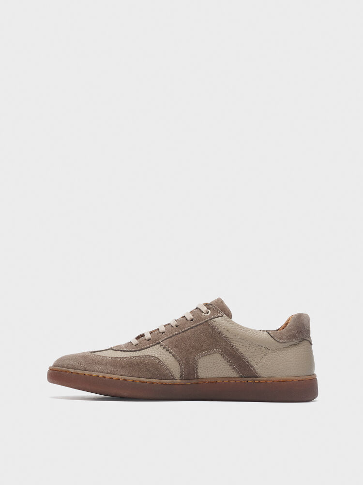 50247 ERKEK AYAKKABI SNEAKER VİZON SÜET - 3