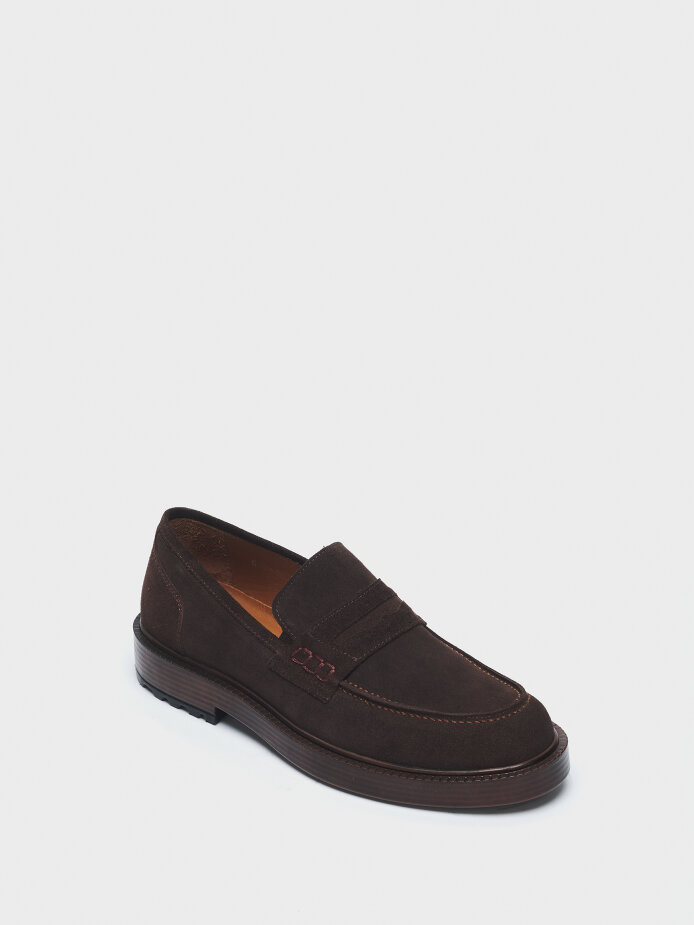 50251 ERKEK AYAKKABI LOAFER KAHVE SÜET - (1)