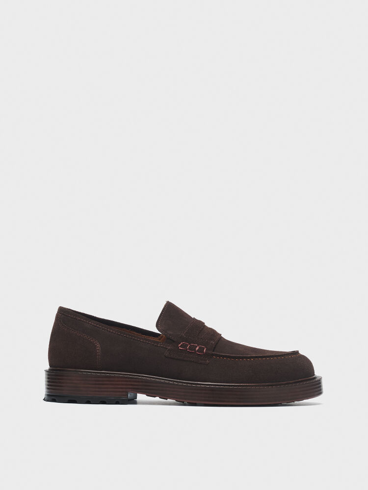 50251 ERKEK AYAKKABI LOAFER KAHVE SÜET - 1