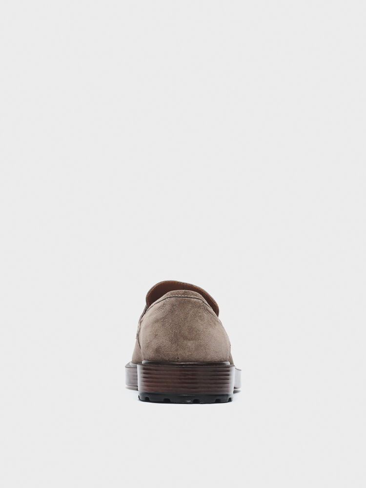 50251 ERKEK AYAKKABI LOAFER VİZON SÜET - 4