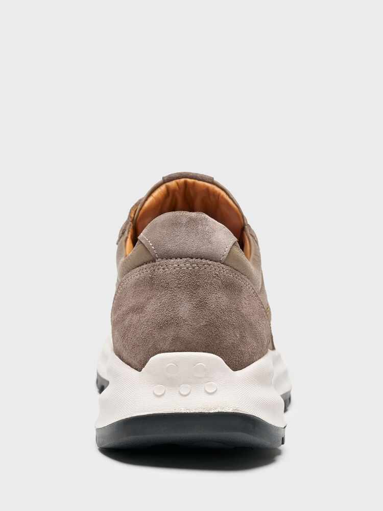 50254 ERKEK SNEAKER AYAKKABI VİZON DERİ/VİZON SÜET - 4