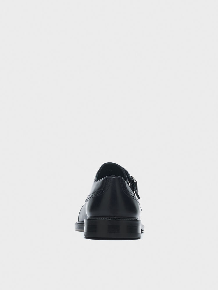 50257 ERKEK AYAKKABI LOAFER LACİVERT DERİ - 4