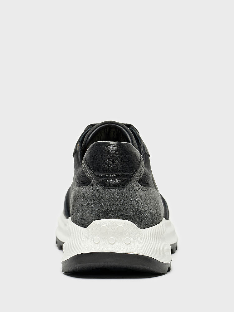 50263 ERKEK SNEAKER AYAKKABI ANTRASİT SÜET/SİYAH - 4
