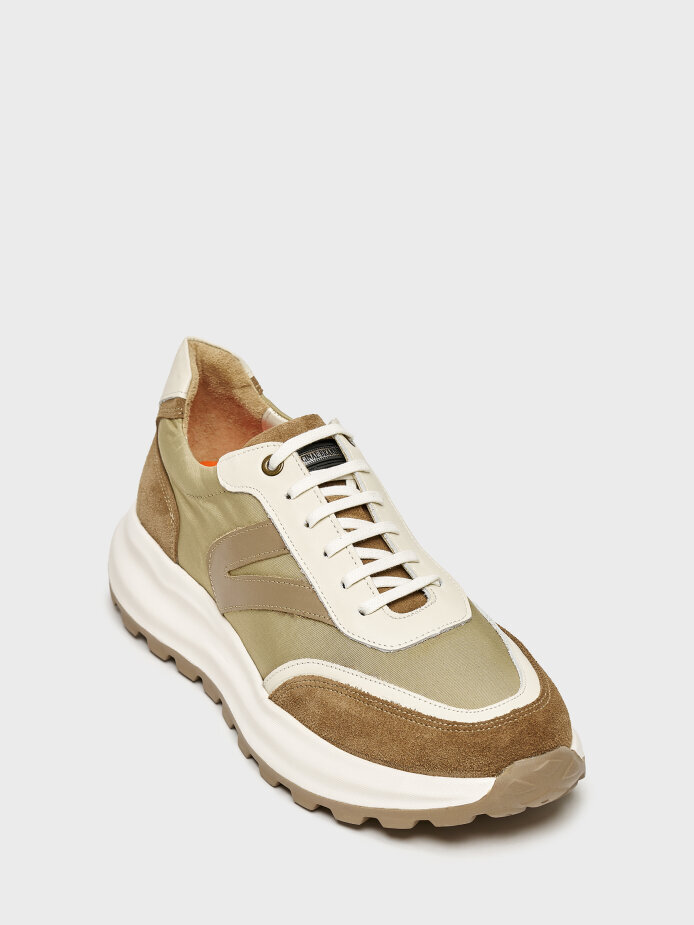 50263 ERKEK SNEAKER AYAKKABI VİZON/BEJ - (1)