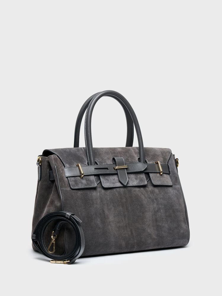 55126 KADIN VERA ÇANTA ANTRASİT SÜET - 2