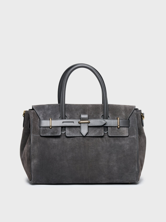 55126 KADIN VERA ÇANTA ANTRASİT SÜET - 