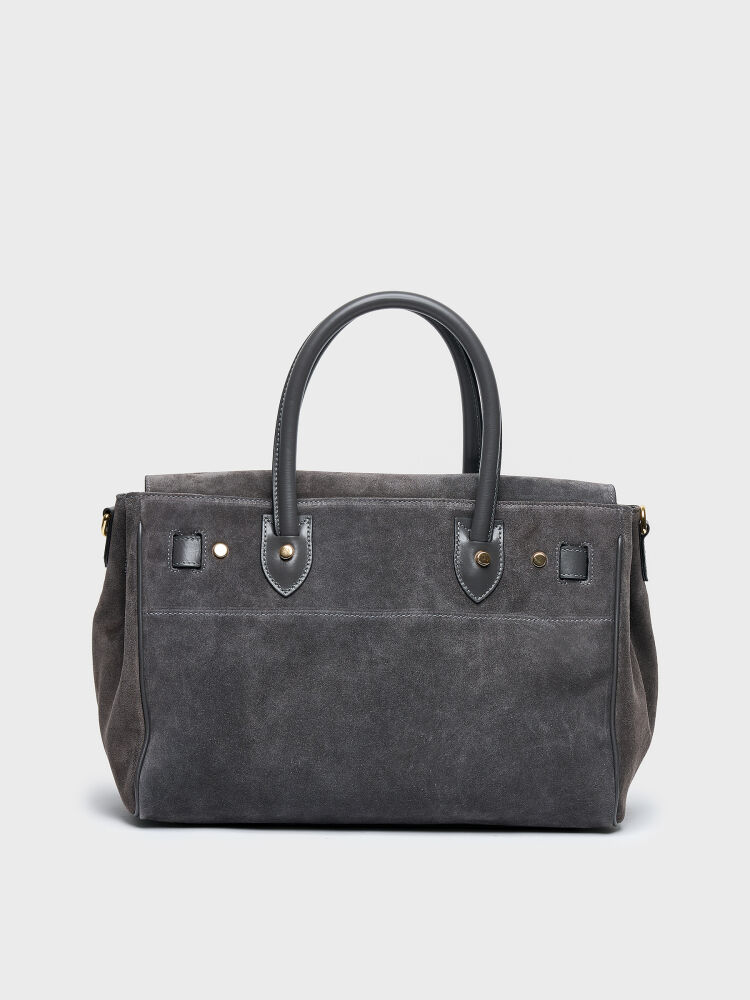 55126 KADIN VERA ÇANTA ANTRASİT SÜET - 3