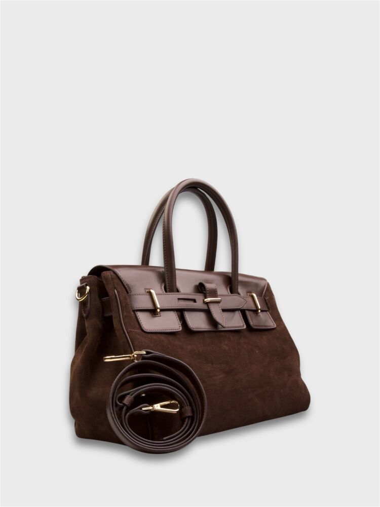 55126 KADIN VERA ÇANTA KAHVE/KAHVE SÜET - 1