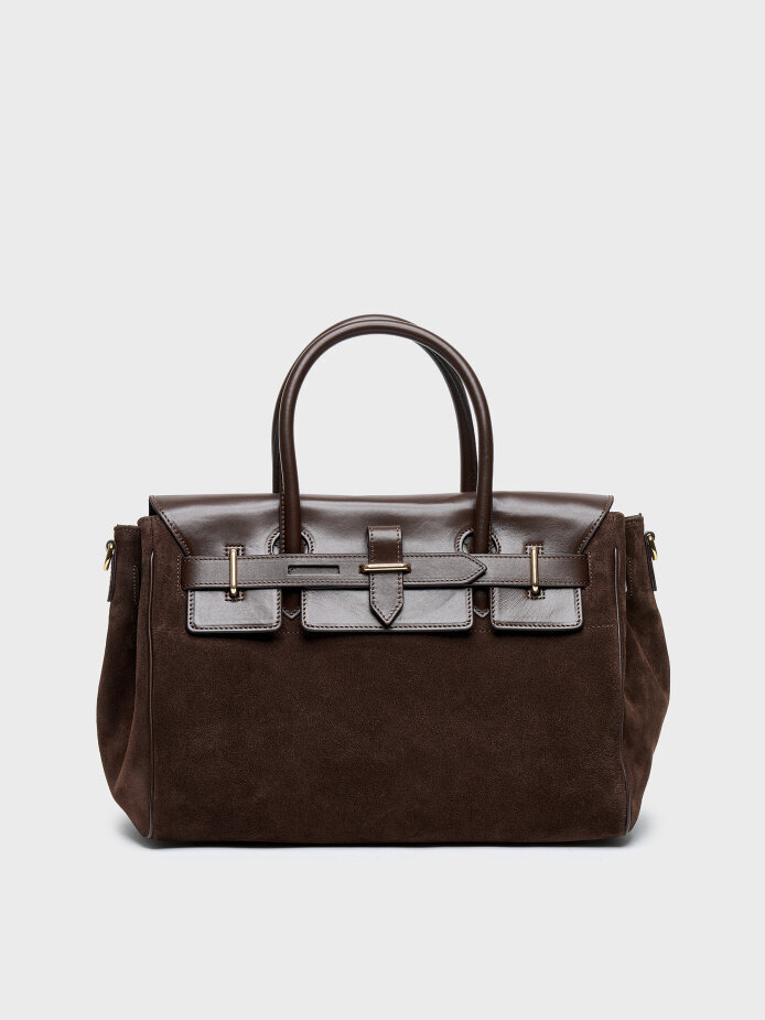 55126 KADIN VERA ÇANTA KAHVE/KAHVE SÜET - 