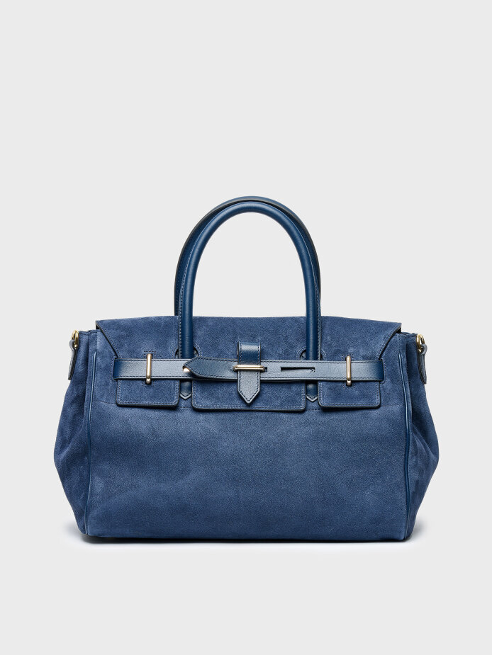 55126 KADIN VERA ÇANTA LACİVERT SÜET - 