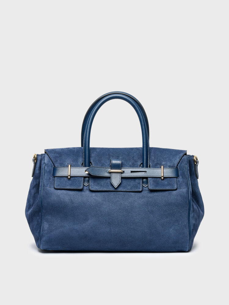 55126 KADIN VERA ÇANTA LACİVERT SÜET - 1