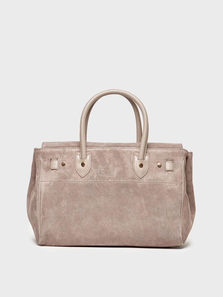 55126 KADIN VERA ÇANTA VİZON SÜET - 4