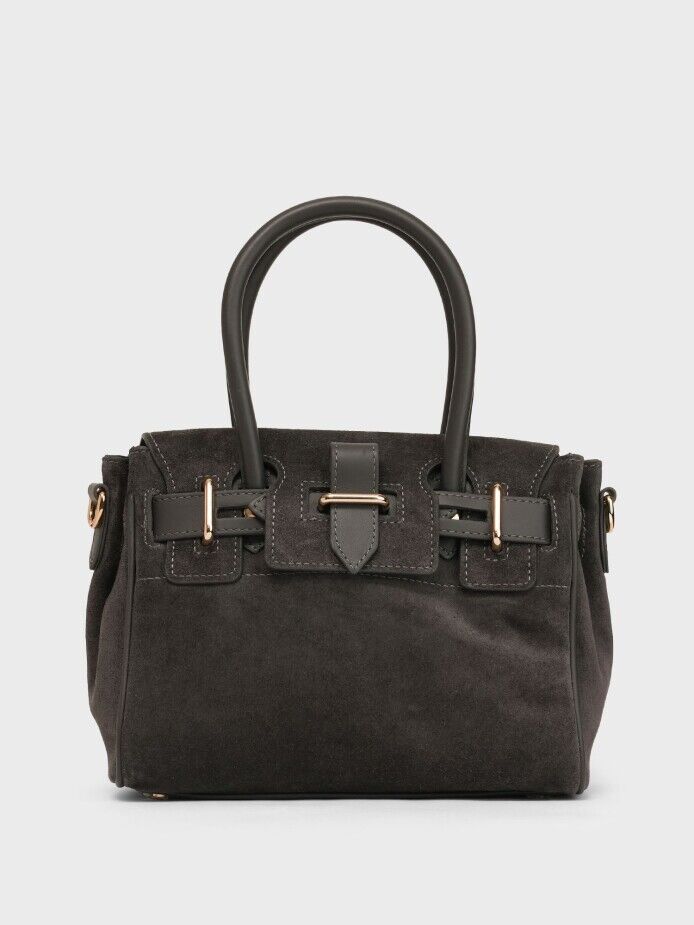 55127 KADIN VERA ÇANTA ANTRASİT SÜET - 1