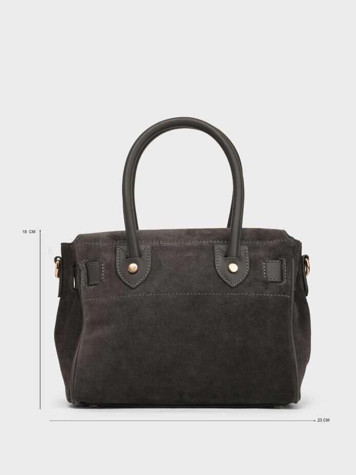 55127 KADIN VERA ÇANTA ANTRASİT SÜET - 3