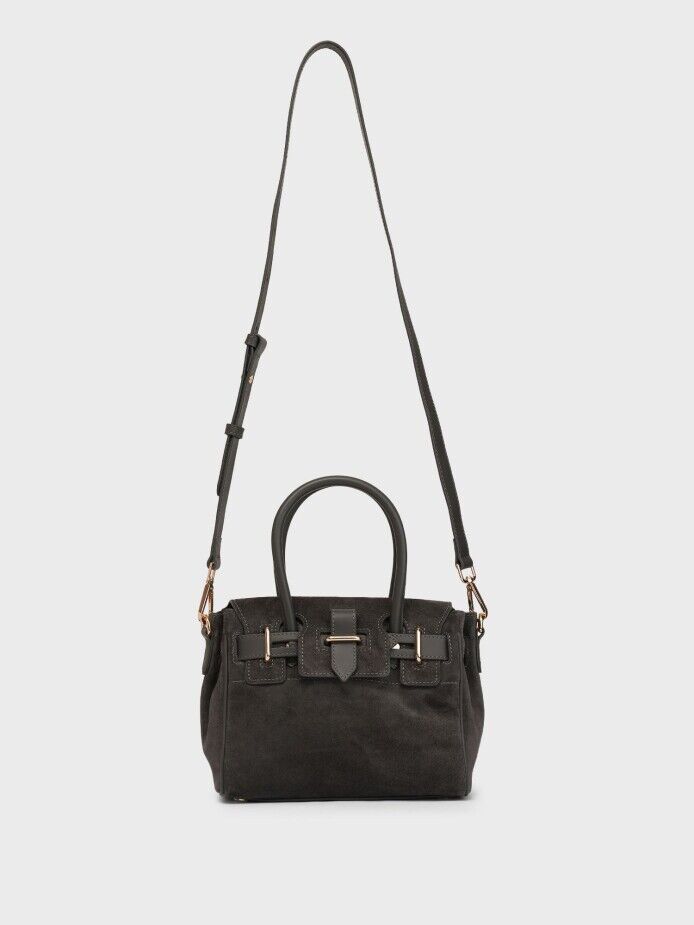 55127 KADIN VERA ÇANTA ANTRASİT SÜET - 4