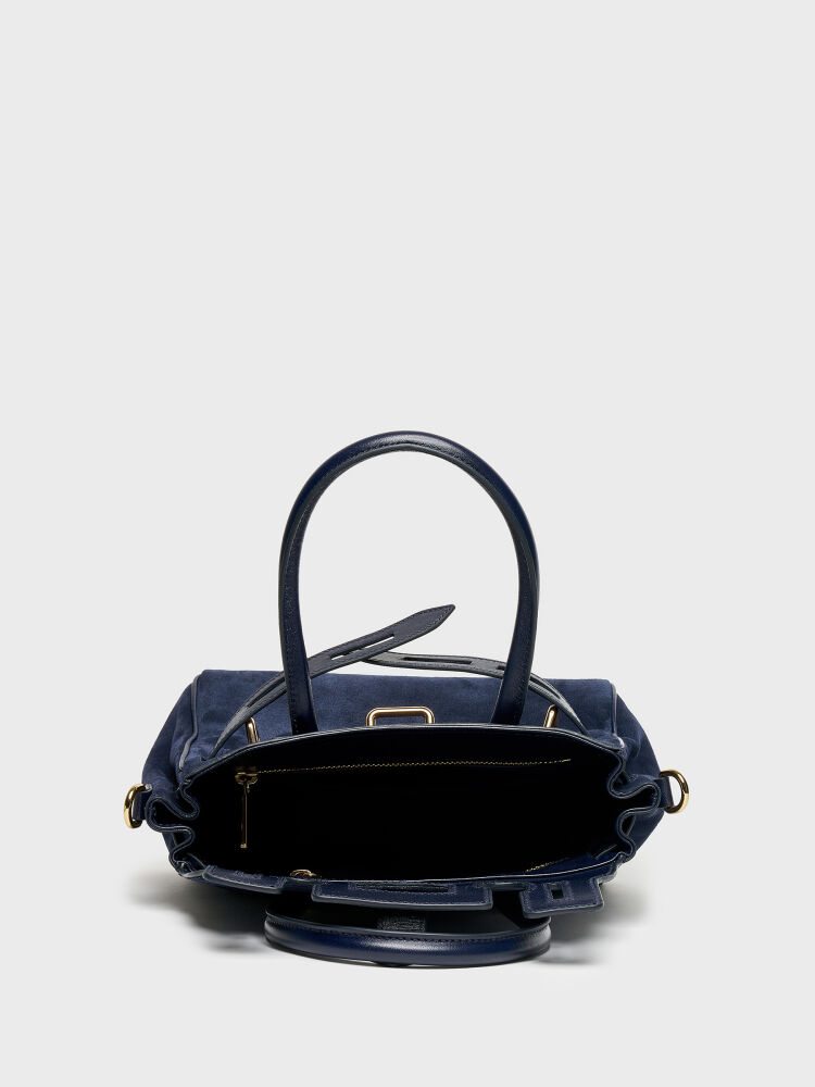 55127 KADIN VERA ÇANTA LACİVERT SÜET - 5