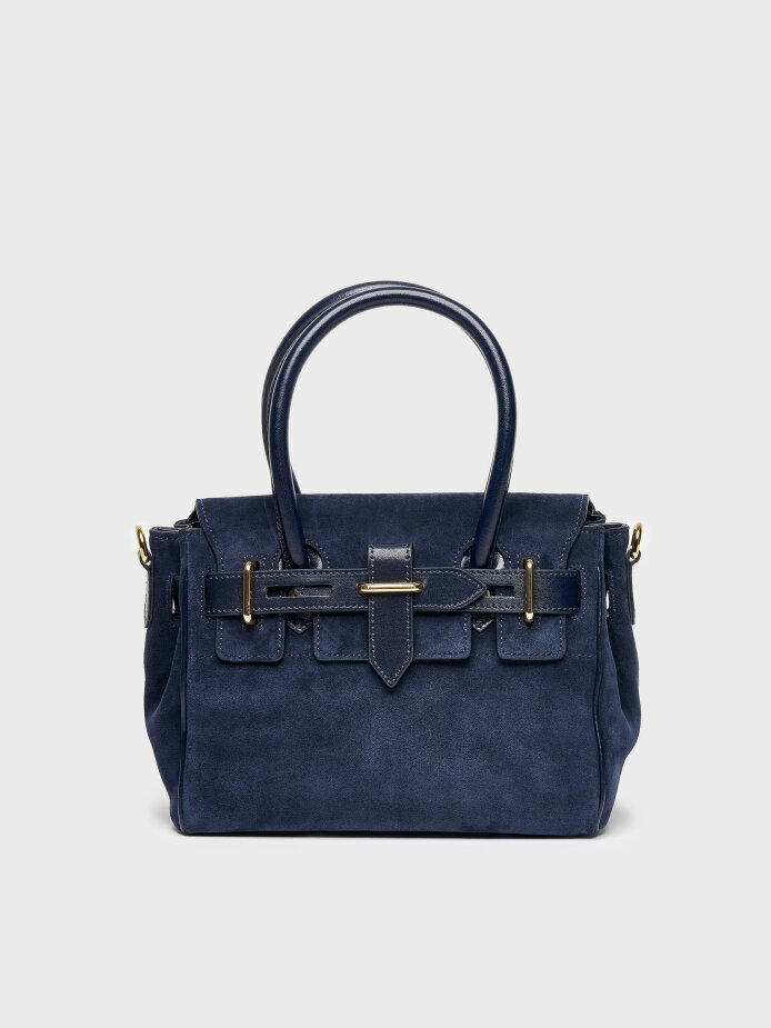 55127 KADIN VERA ÇANTA LACİVERT SÜET - 