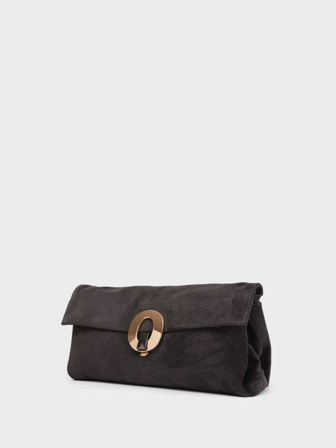 55141 KADIN ÇANTA ANTRASİT SÜET - (1)