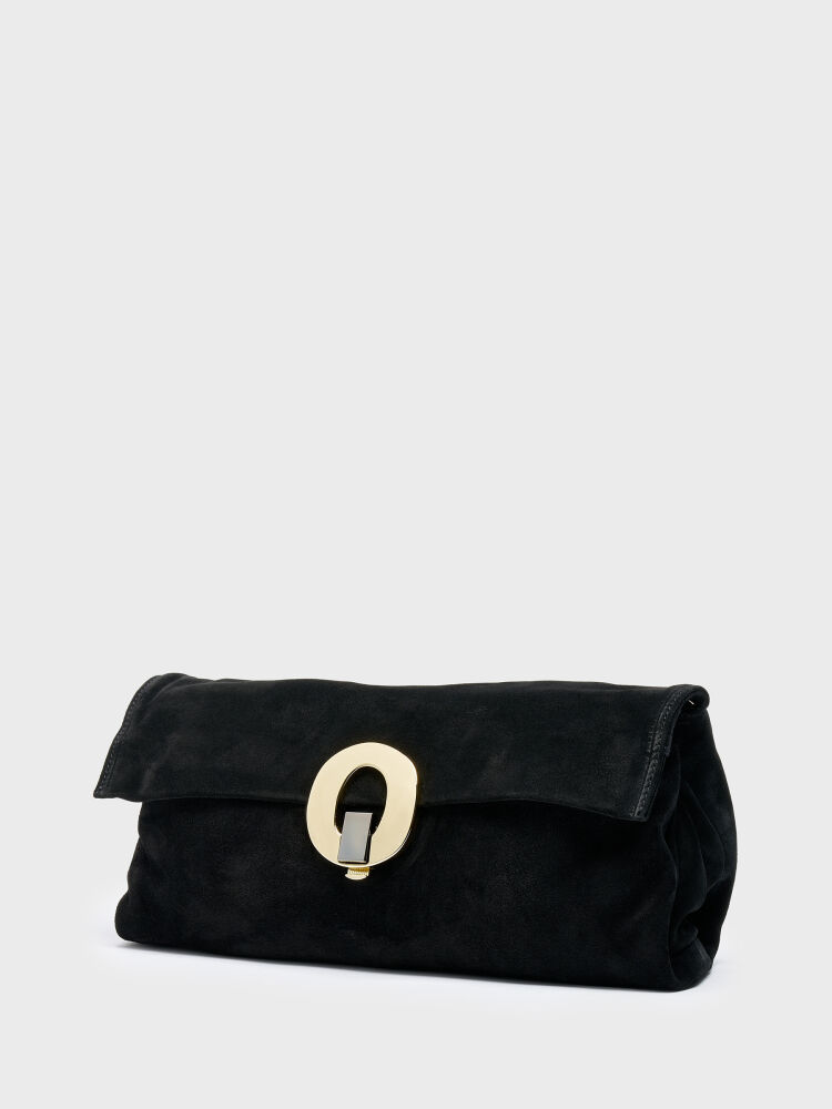 55141 KADIN ÇANTA SİYAH SÜET - 2