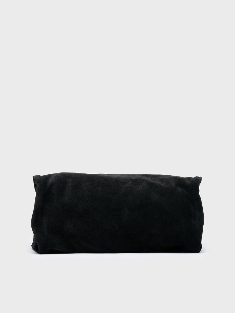 55141 KADIN ÇANTA SİYAH SÜET - 4