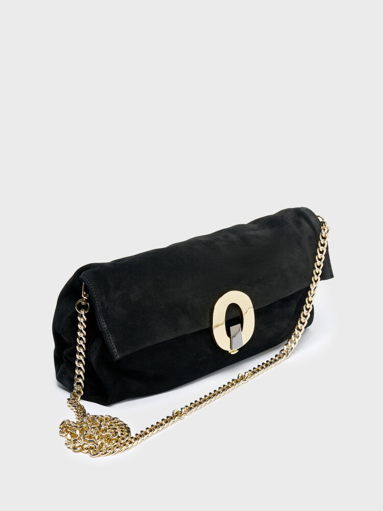 55141 KADIN ÇANTA SİYAH SÜET - 3