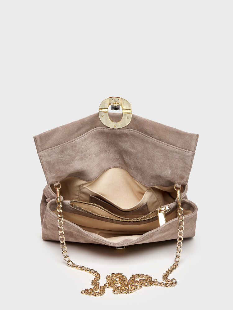 55141 KADIN ÇANTA VİZON SÜET - 6