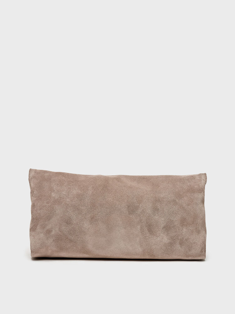 55141 KADIN ÇANTA VİZON SÜET - 5