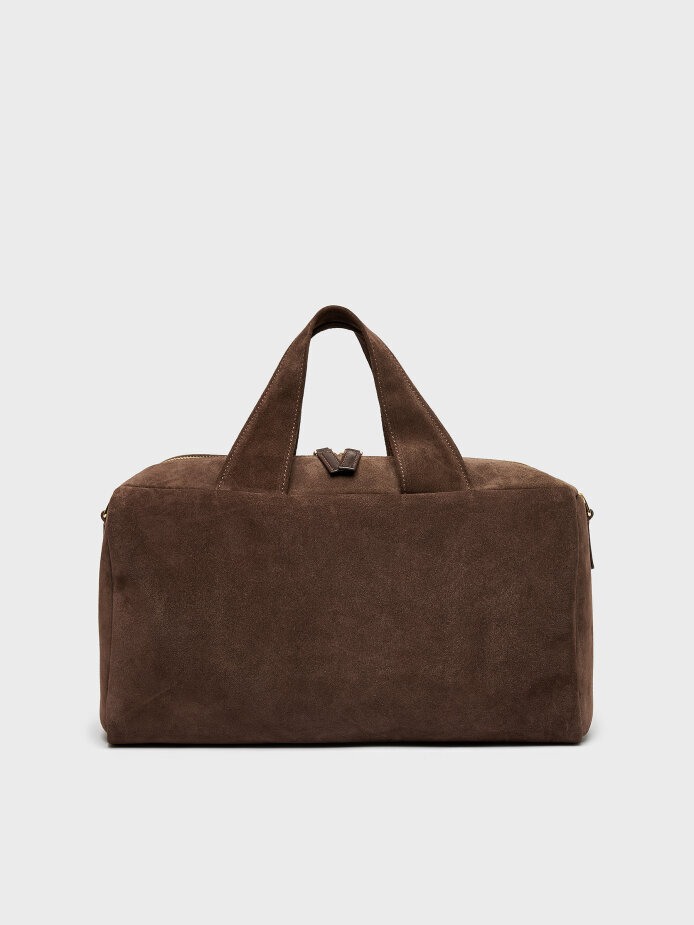 55150 KADIN ÇANTA KAHVE SÜET - 