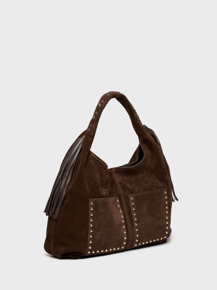 55151 KADIN ÇANTA KAHVE SÜET - 2