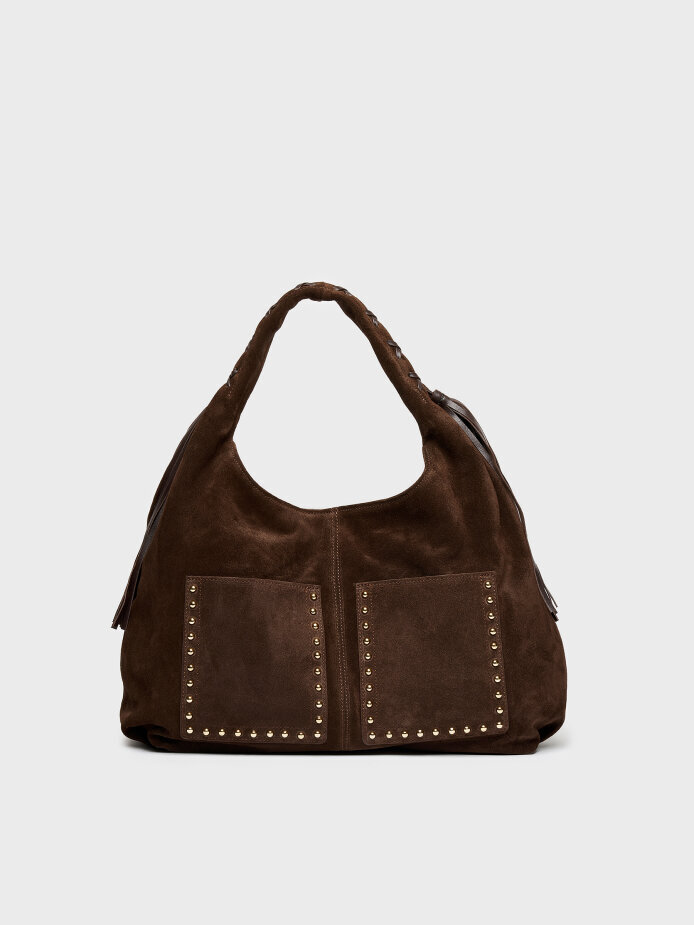 55151 KADIN ÇANTA KAHVE SÜET - 