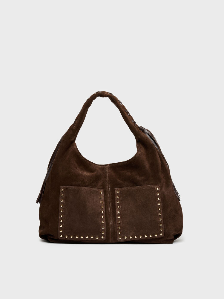 55151 KADIN ÇANTA KAHVE SÜET - 1