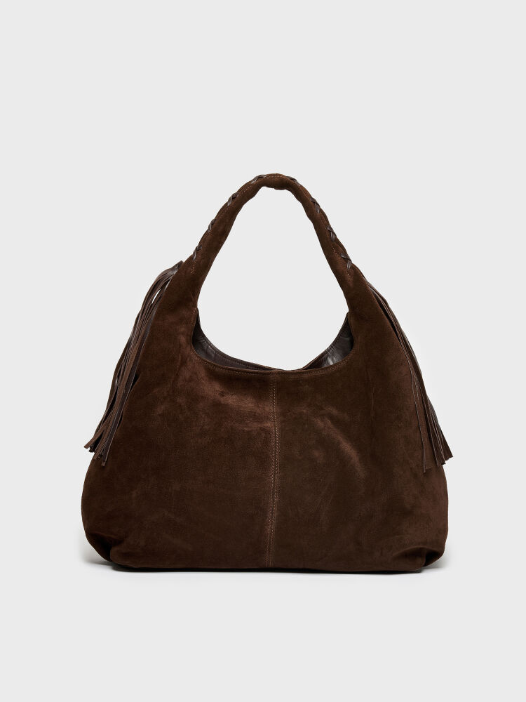 55151 KADIN ÇANTA KAHVE SÜET - 4