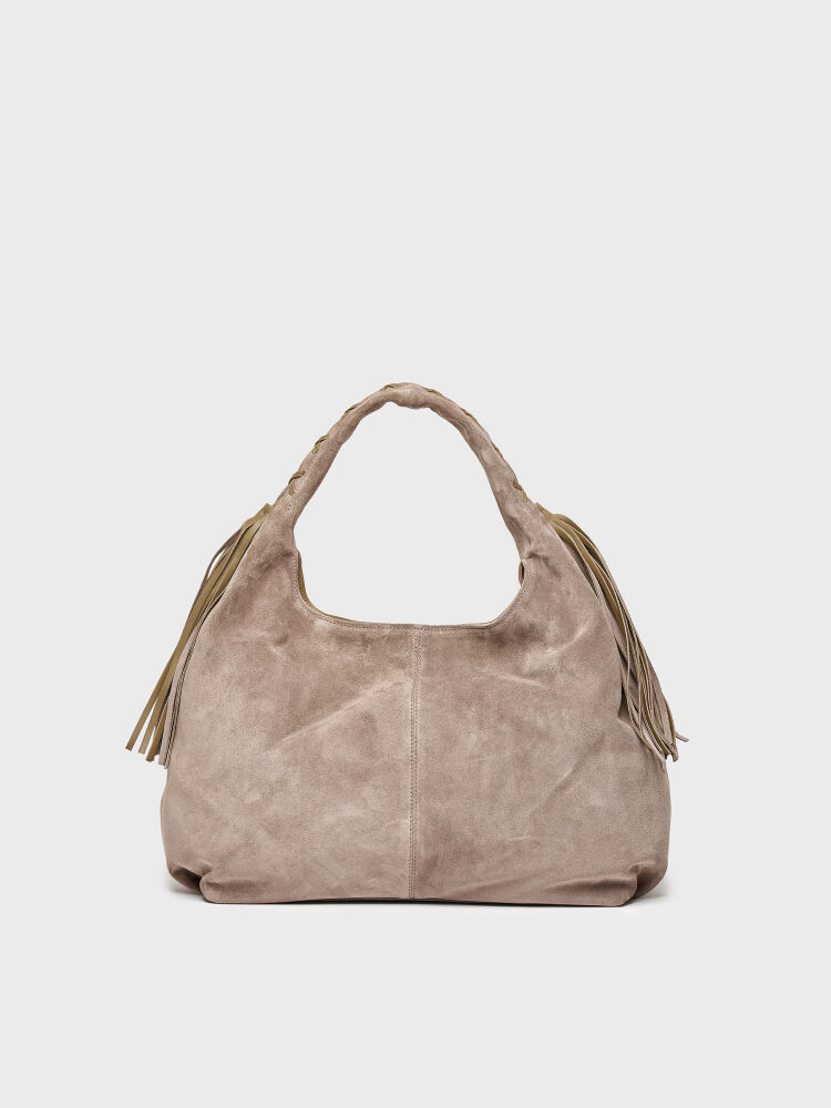 55151 KADIN ÇANTA VİZON SÜET - 4