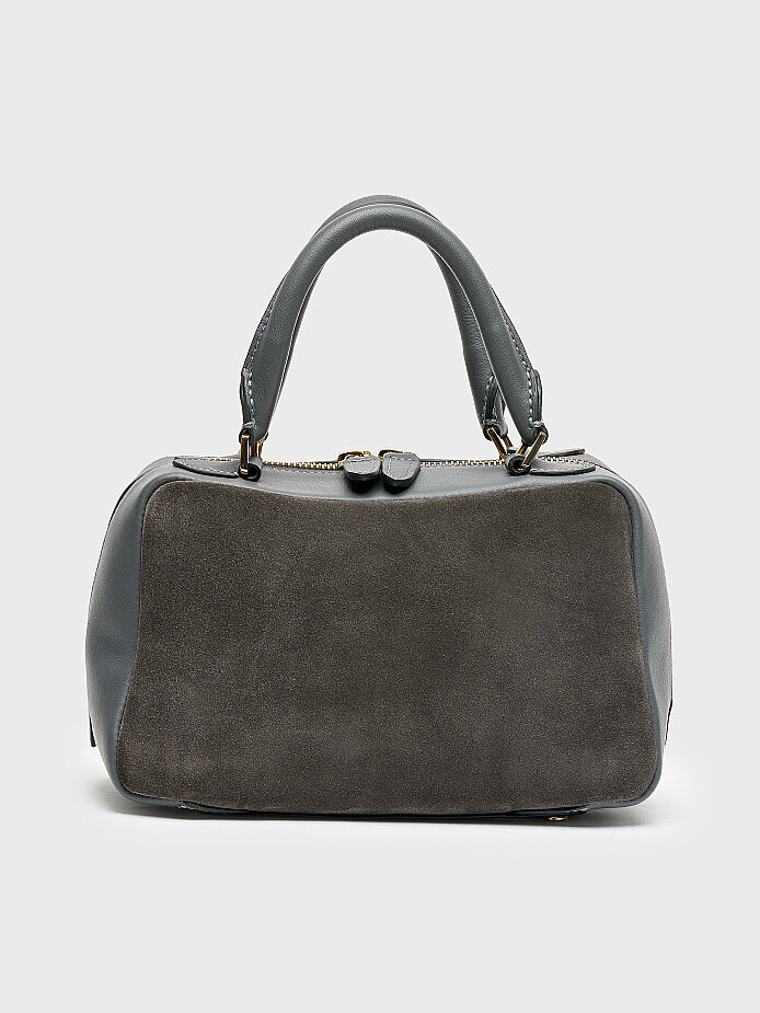 55152 KADIN ÇANTA ANTRASİT SÜET 