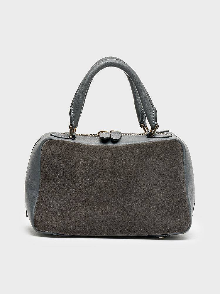 55152 KADIN ÇANTA ANTRASİT SÜET - 1