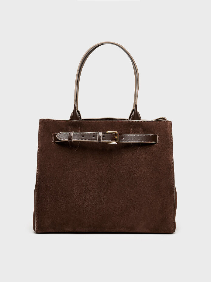 55153 KADIN ÇANTA KAHVE SÜET 