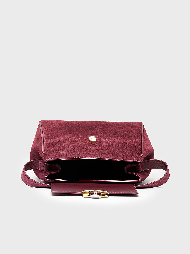 55154 KADIN ÇANTA BORDO SÜET - 3