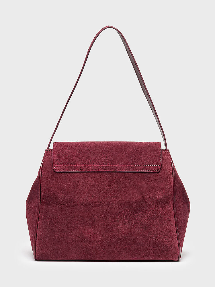 55154 KADIN ÇANTA BORDO SÜET - 4