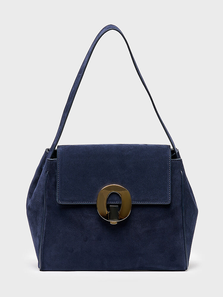 55154 KADIN ÇANTA LACİVERT SÜET - 1