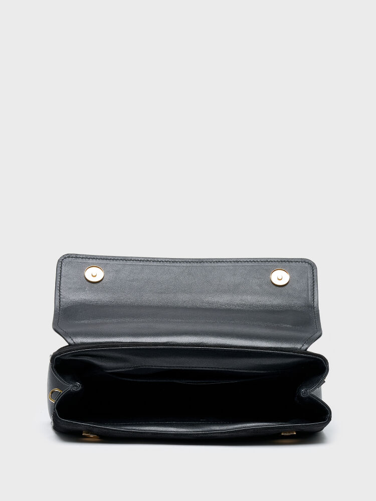 55156 KADIN ÇANTA SİYAH SÜET/SYH DERİ - 4