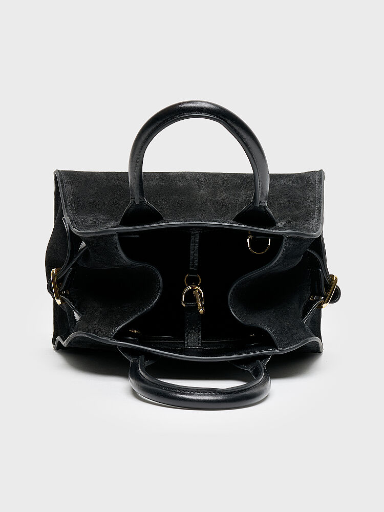 55159 KADIN ÇANTA SİYAH SÜET - 3