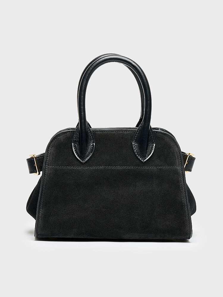 55159 KADIN ÇANTA SİYAH SÜET - 1