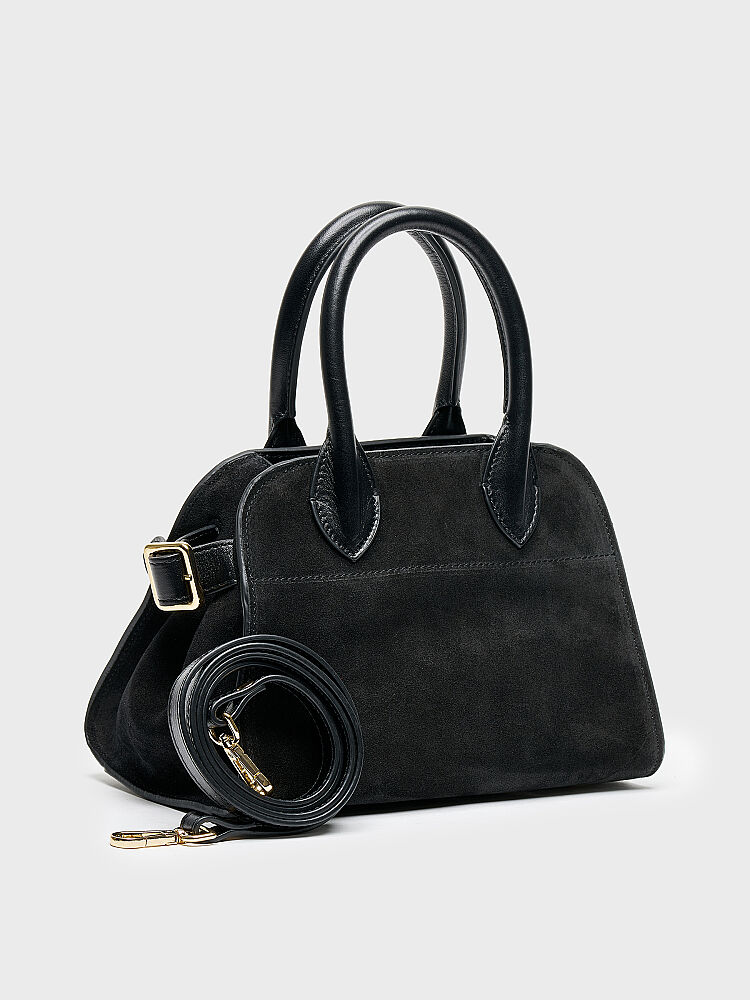 55159 KADIN ÇANTA SİYAH SÜET - 2