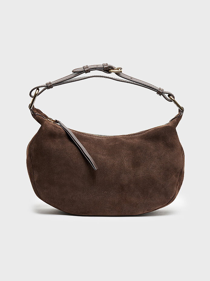 55161 KADIN ÇANTA KAHVE DERİ/KAHVE SÜET 