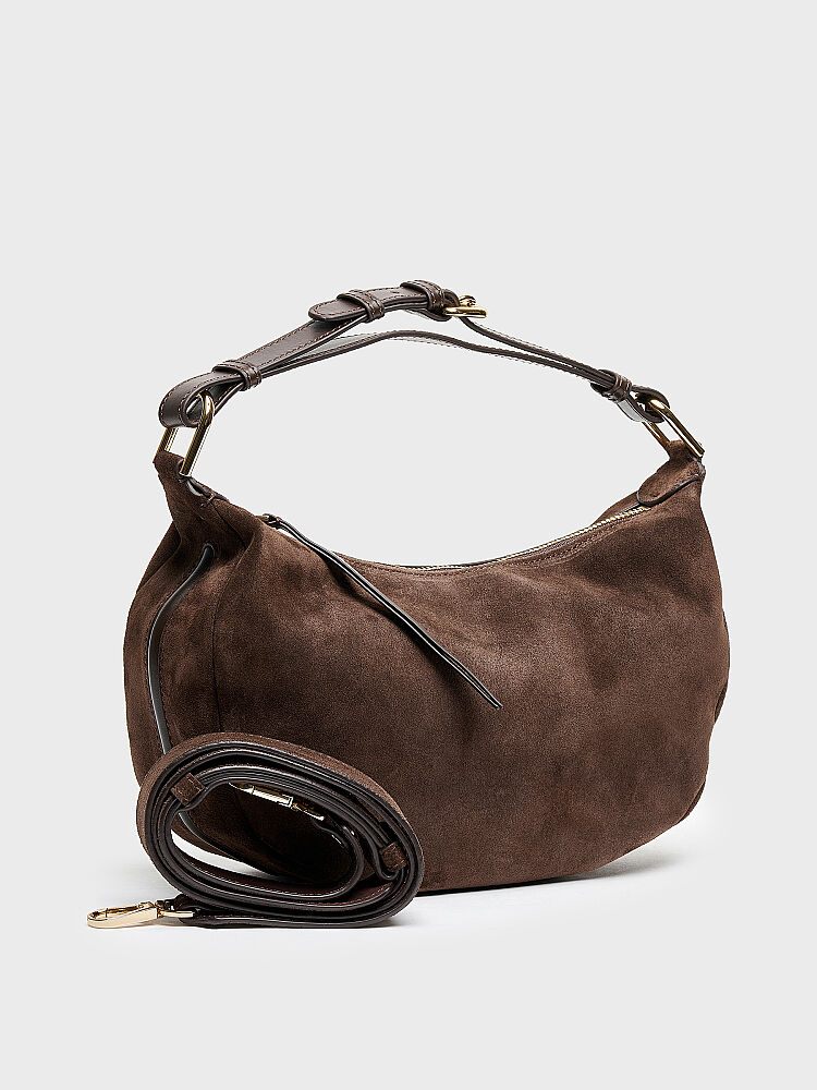 55161 KADIN ÇANTA KAHVE DERİ/KAHVE SÜET - 2